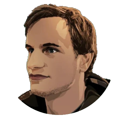 Illustrated portrait of Thomas Stockx